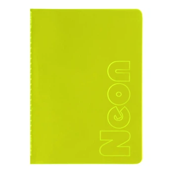 Записная книга Buromax Neon А5 в клетку 80 листов желтая (BM.24822180-08)