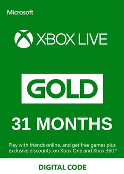 Xbox Live Gold - 31 місяць Xbox 360/One/Series Trial підписка для всіх регіонів і країн