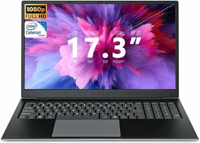 Ноутбук SGIN M17 17.3" FHD IPS, 8GB RAM, 512GB SSD, Intel Celeron N4020, Black, Windows 11 Home [ENG Keyboard, NOP] Seller Refurbished