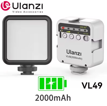 Портативный видеосвет Ulanzi, подсветка для фото и видеосъемки, светодиодный LED накамерный свет