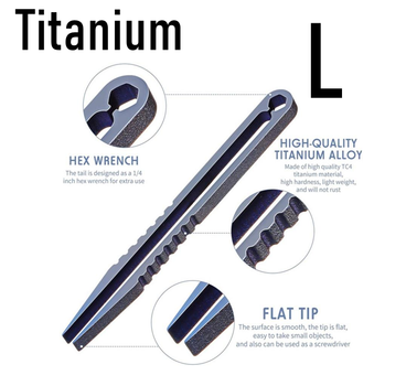 Титановий Пінцет для брів Titanium Premium SOD-L 81mm. Косметичні пінцети для корекції форми брів