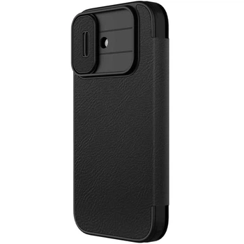 Шкіряний чохол-книжка Nillkin Qin Pro Camshield для Apple iPhone 17 (6.3") Black - 00000081512_1
