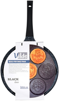 Patelnia do jajek Vilde Basic Line granitowa na 7 otworów 26 cm (5904316492632)