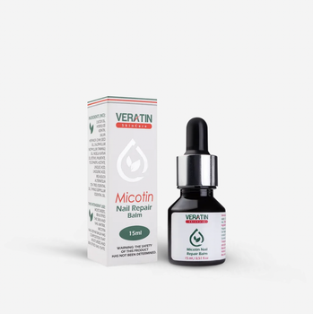 Капли для восстановления ногтей после гель-лака Micotin Nail Repair Balm(Бальм)Flosvita Veratin Skin Care Ca 15 мл. флакон