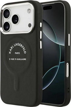 Etui Karl Lagerfeld Karl RSG Logo MagSafe do Apple iPhone 17 Pro Black (3666339494032)