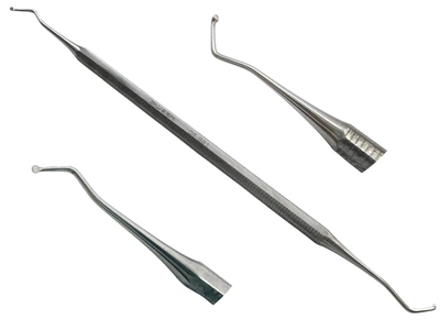 Педикюрная двухсторонняя кюретка (тампонодержатель) Zauber-manicure 05-981