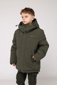 Куртка для хлопчика 140 колір хакі Harmony Baby ЦБ-00280166