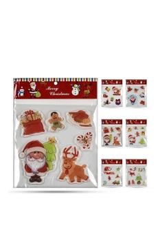 Наклейка на вікна "New Year" колір різнокольоровий No Brand ЦБ-00286356