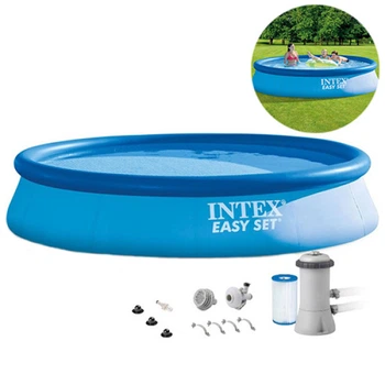 Надувной бассейн Intex 28142 с фильтром, круглый 396х84 см, 12430 л (IP-175193)