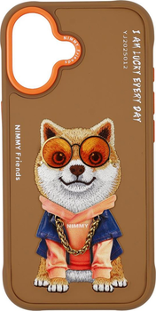 Etui plecki Nimmy Glasses Cool Dog do iPhone 17 Brown (6971080313585)