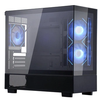 Корпус 1stPlayer Mi5-BK-2FC7R-1FC7 Black без БП