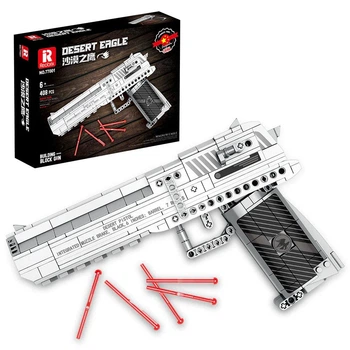 Конструктор Reobrix 77001 Пистолет Desert Eagle, 408 деталей