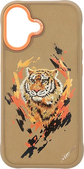 Etui plecki Nimmy Tiger MagSafe do iPhone 17 Light Brown (6971080316036)
