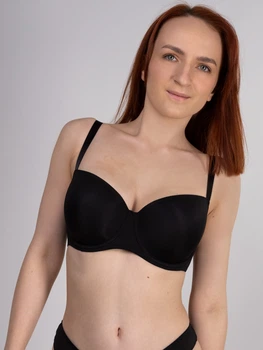 Бюстгальтер с косточками бесшовный brabrabra Базовый Комфорт SLZ24001033 80C Черный (6907208033899)