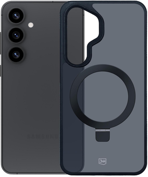 Панель 3MK Smoke Case Mag&Stand для Samsung Galaxy S25+ Dark Blue (5903108625364)