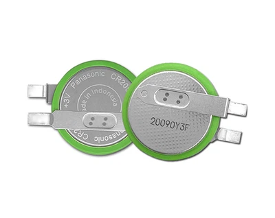 Батарейка Panasonic CR2050B Lithium 3V з контактами (345 мА/год) для датчиків тиску в шинах