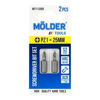 Набор бит Molder PZ1x25 мм 2 шт (MT7112502)
