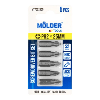 Набор бит Molder PH2x25 мм 5 шт (MT7022505)