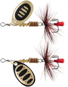 Блесна вращающаяся X-Fish Termite №2 4.5g Nikel gold