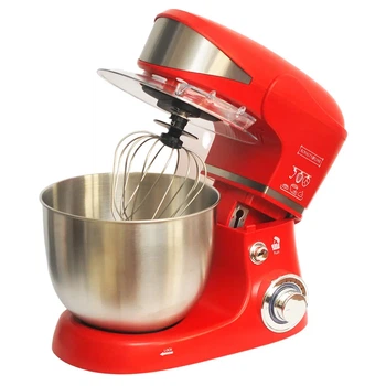 Тестомес миксер планетарный на 6л. Royalty Line RL - РКМ-1600 Вт. Red