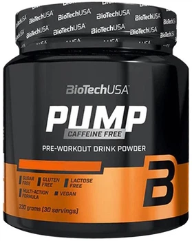 Предтренировочный комплекс Biotech Pump Caffeine Free порошок 330 г Холодный чай-лимон (5999076253432)
