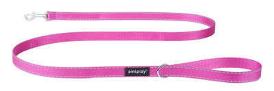 Повідець Amiplay Reflective L 150 см Рожевий (5907563218284)