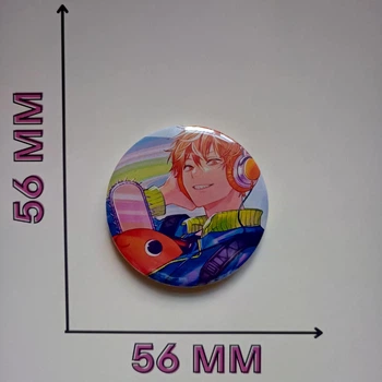 Значок Людина-бензопила Chainsaw Man 5,6 см (16420)