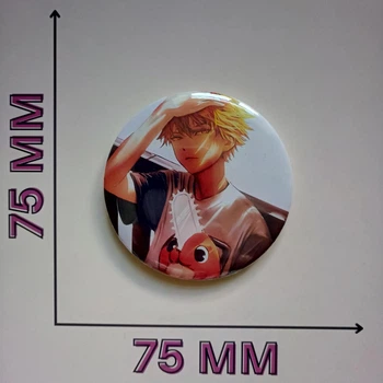Значок Человек-бензопила Chainsaw Man 7,5 см (16318)