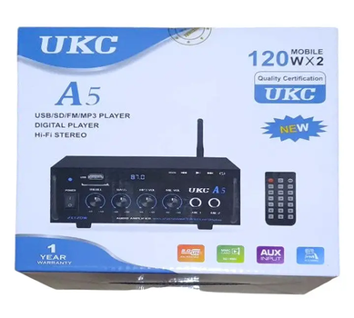 Усилитель UKC A5 USB/SD CARD/FM/AUX 2CH