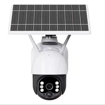 Уличная беспроводная поворотная WiFi Smart камера видеонаблюдения с солнечной батареей V380 3MP 4G с ночной съемкой
