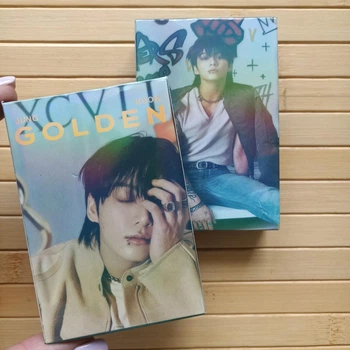 Lomo cards laser Ломо Карты голографические Чон Чонгук (전정국) Jeon Jungkook Golden БТС BTS 55 изображений 4571