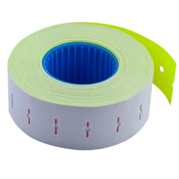 Цінник Buromax 22*12 мм прямокутний 12м 1000шт Жовтий (BM.281101-08)