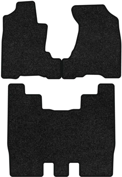 Ворсовые коврики EVAtech Premium в салон авто для Honda Element 2003-2011 1 поколение SUV EU черный кант (HA3775ZG3VPB)