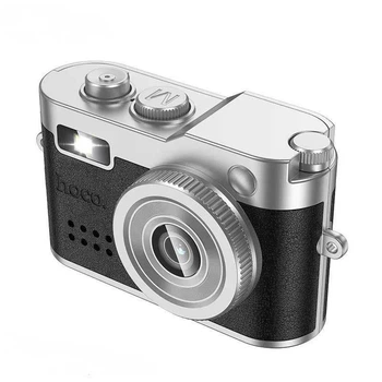 Карманная фотокамера Hoco DV210 (Full HD видео, 0.96" IPS-экран, microSD до 128 ГБ, 200 мАч, фотоаппарат, ретро) - Черный