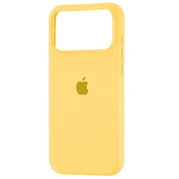 Чохол Fiji Silicone Case для Apple iPhone 17 Pro бампер накладка Soft Touch з мікрофіброю Yellow