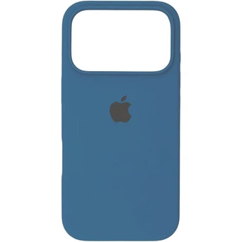 Чохол Fiji Silicone Case для Apple iPhone 18 Pro Max бампер накладка Soft Touch з мікрофіброю Cosmos Blue