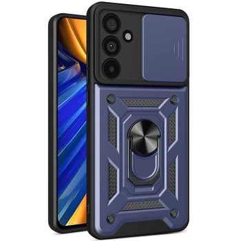 Чохол Fiji Camera Defence для Samsung Galaxy A17 (A176) бампер із захистом камери та підставкою Dark Blue