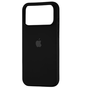 Чехол Fiji Silicone Case для Apple iPhone 17 Pro Max бампер накладка Soft Touch с микрофиброй Black