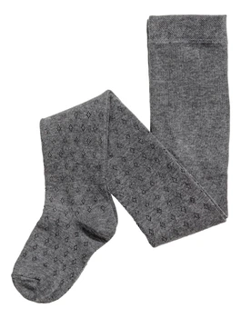 Колготки хлопковые с принтом для девочки H&M 0291338005 122-128 см (6-8 years) графитовый