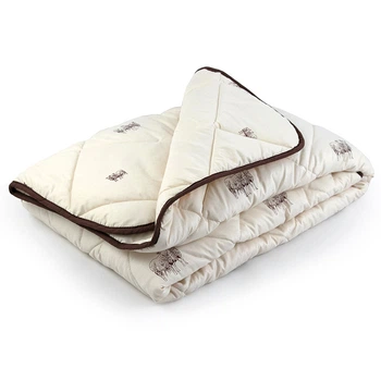 Ковдра Руно - Sheep Soft вовняна тепла бежева полуторна 155x210 см 320 гр/м2 (29107)