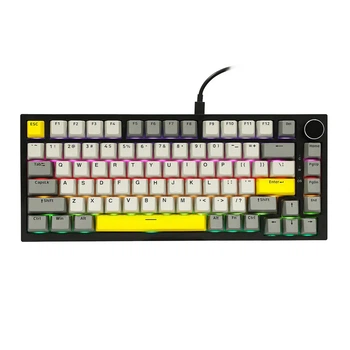 Ігрова клавіатура Ajazz AK820 Black-Yellow
