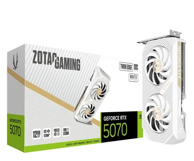 Відеокарта Zotac GeForce RTX 5070 Twin Edge OC White 12GB GDDR7 DLSS4 (ZT-B50700Q-10P) EU