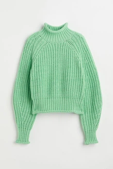 Жіночий светр H&M 211509-2 XS(160/80) зелений (2115090002)