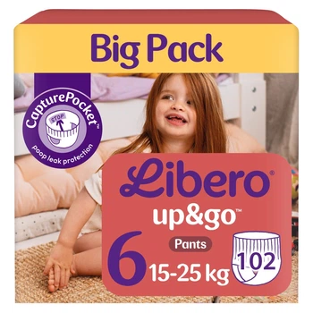 Підгузки-трусики Libero Up&Go 6 15-25 кг 102 шт тріпл бокс (7322542560891)