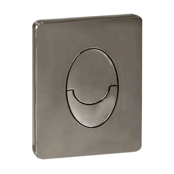 Панель змиву KOER KT-0606-07 157x198x3mm пластикова, кнопка закруглена (колір графіт) (KR5712)