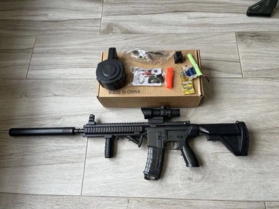 Дитячий іграшковий автомат на орбізах М4А1 колір чорний