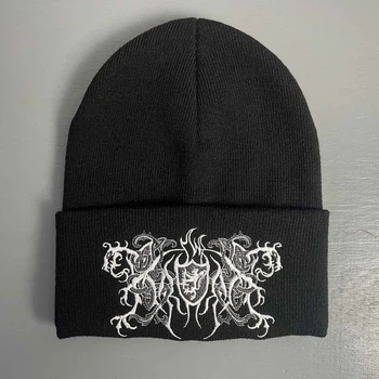 Шапка біні Kroda Big Logo вишита чорна 00-00012845