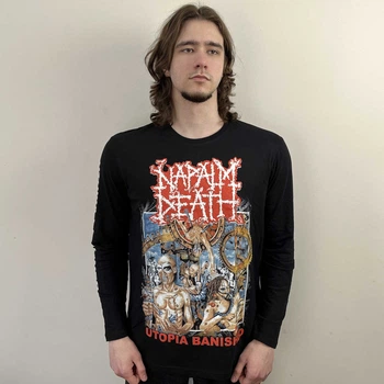 Лонгслів Napalm Death - Utopia Banished (B&C) чорний XL 00-00013383