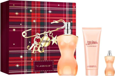 Набір для жінок Jean Paul Gaultier Classique Туалетна вода 100 мл + Лосьйон для тіла 75 мл + Мініатюра Туалетна вода 6 мл (8435415112918)