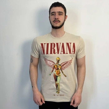Футболка Nirvana - In Utero (Gildan) бежева XL 2503101446